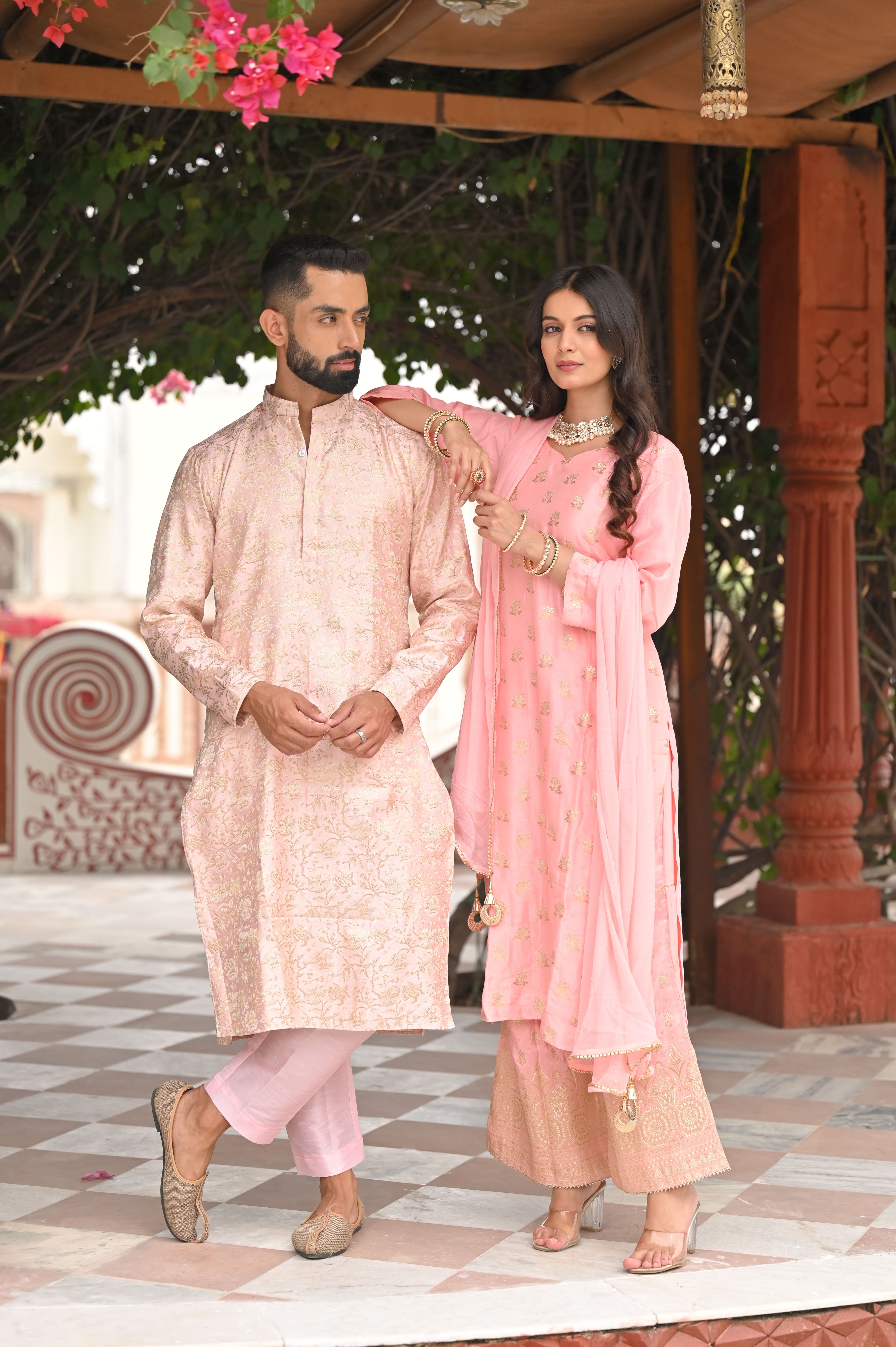 Wedding Hand Work Panvi Presents Couple Wear Net with Cotton Couple Combo  Collection at Rs 3050 in Surat